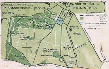 Wandelkaart begin 1900